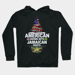 Christmas Tree  American Grown With Jamaican Roots - Gift for Jamaican From Jamaica Hoodie